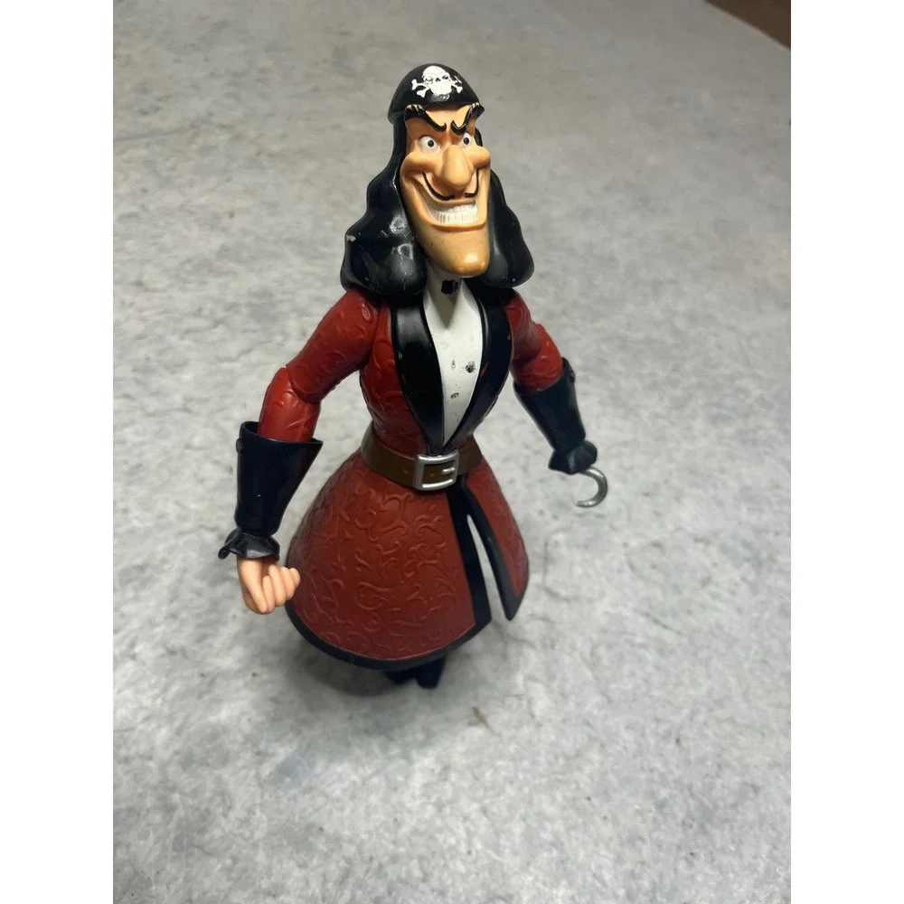 Disney vintage 1999 Captain Hook Action Figure talking Pirate Villain 11 In